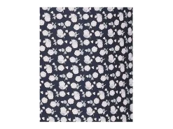 Sauthon Lámpara De Mesa-Lámpara de mesilla con base de algodón Azul marino Azul oscuro