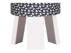 Sauthon Lámpara De Mesa-Lámpara de mesilla con base de algodón Azul marino Azul oscuro