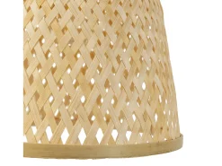 VS Venta-stock Lámpara de mesita Sakura de Bambú, diametro 55 cm Beige