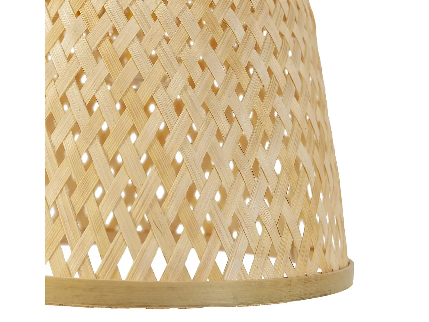 VS Venta-stock Lámpara de mesita Sakura de Bambú, diametro 55 cm Beige