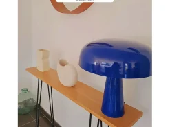 Best Rendez-Vous Déco Lámpara de metal oscuro - Livia Azul
