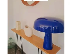 Best Rendez-Vous Déco Lámpara de metal oscuro - Livia Azul
