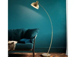 Rendez-Vous Déco Lámpara De Pie-Lámpara de metal de color latón - Jersey Dorado