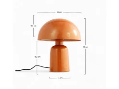Rendez-Vous Déco Lámpara De Mesa-Lámpara de metal - Clara Naranja