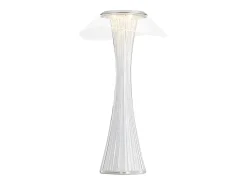 New NETTLIFE Lámpara de noche LED táctil regulable USB con 3 niveles de brillo Lámpara de mesa para dormitorio Blanco