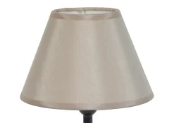 TOSEL Lámpara de noche ,madera,nogal,A22x D16xP16cm Marru00f3n / Crema New