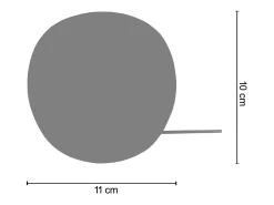 TOSEL Lámpara de noche ,madera, ,A10xD11xP11cm Gris Outlet