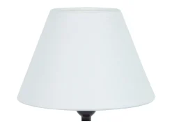 TOSEL Lámpara De Mesa-Lámpara de noche ,madera,nogal, A 22xD16xP16cm Color natural oscuro / Blanco