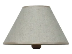 TOSEL Lámpara De Mesa-Lámpara de noche ,madera,nogal,A47xD 18xP18cm Color natural oscuro