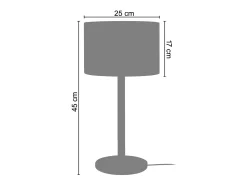 TOSEL Lámpara De Mesa-Lámpara de noche ,madera,natural,A45xD25xP 25cm Amarillo