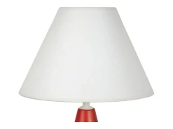TOSEL Lámpara de noche ,madera,,A32xD22xP22cm Rojo Outlet