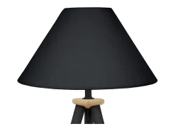 TOSEL Lámpara De Mesa-Lámpara de noche ,madera,natural,A54xD30xP30cm Negro
