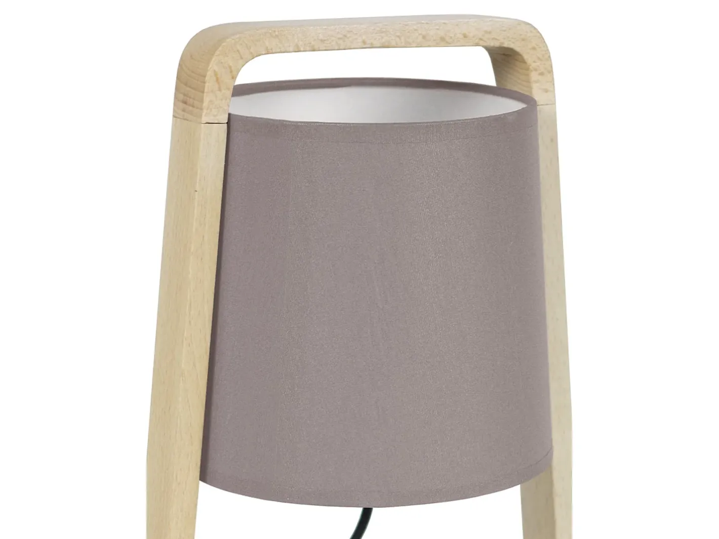 TOSEL Lámpara De Mesa-Lámpara de noche ,madera,natural,A32,5xD19xP19cm Topo