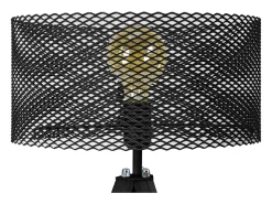 TOSEL Lámpara de noche ,madera, ,A54xD30xP30cm Negro Discount