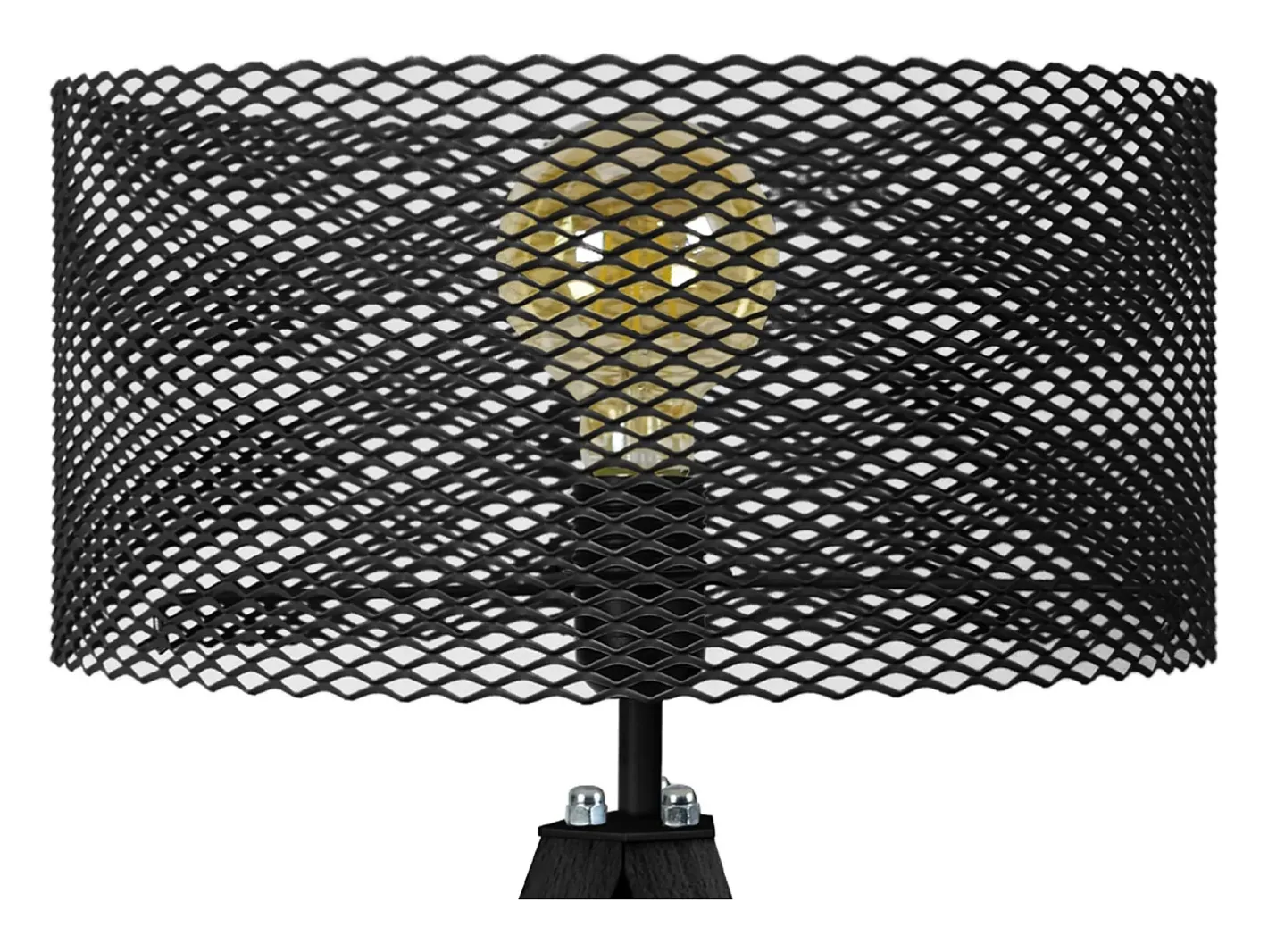 TOSEL Lámpara de noche ,madera, ,A54xD30xP30cm Negro Discount