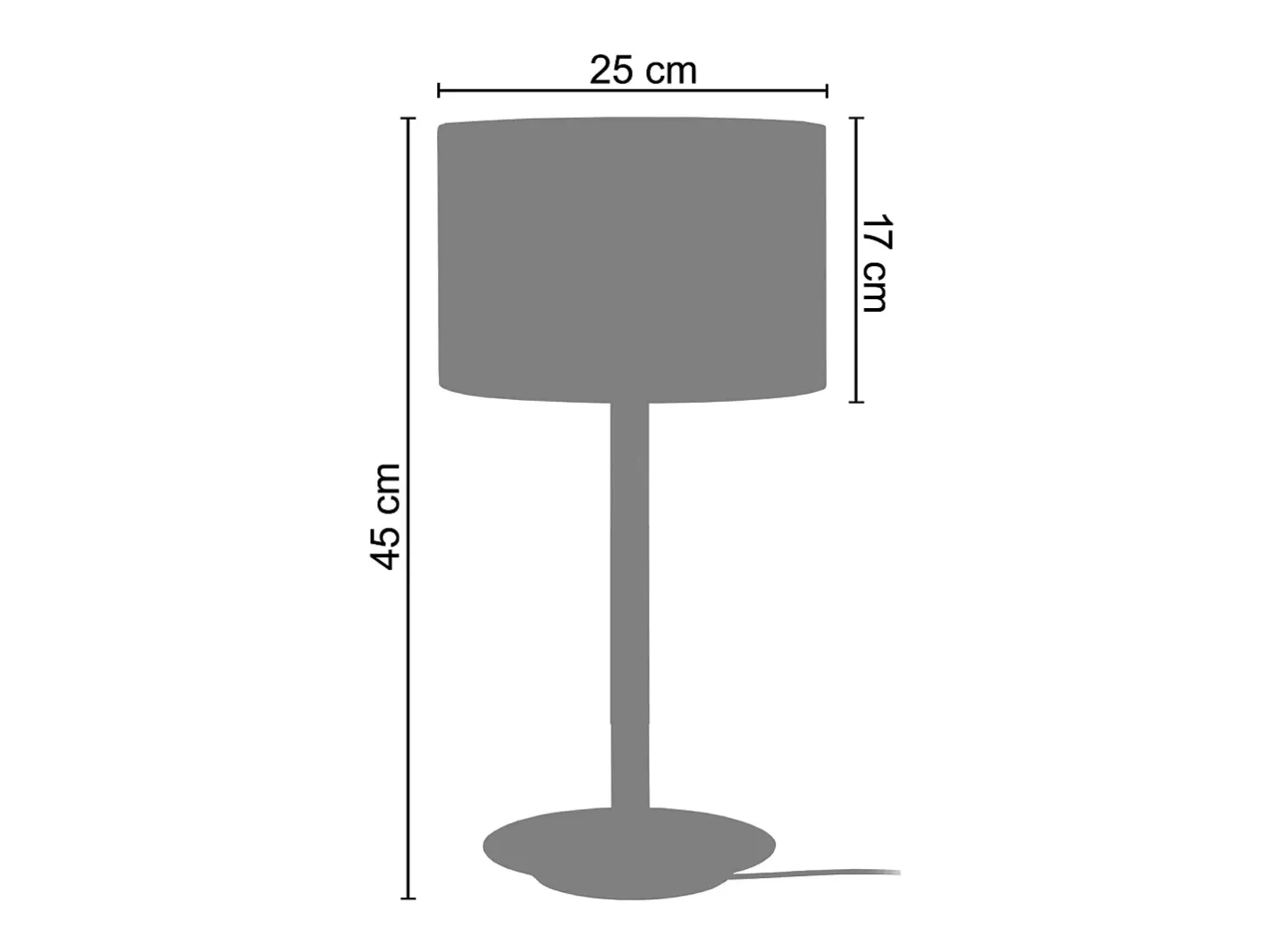 TOSEL Lámpara de noche ,madera,natural,A45xD25xP25 cm Blanco