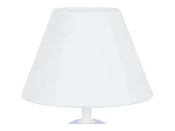 Hot TOSEL Lámpara de noche ,madera,Azul ,A22xD16xP16cm Azul / Blanco