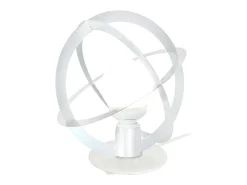 TOSEL Lámpara De Mesa-Lámpara de noche ,metal, ,A 29xD28x P 28cm Blanco