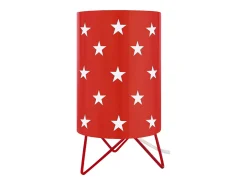TOSEL Lámpara De Mesa-Lámpara de noche ,metal,,A27xD16xP16 cm Rojo