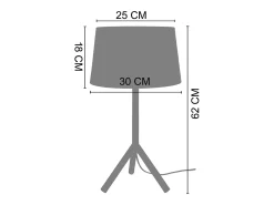 Sale TOSEL Lámpara de noche ,metal,AMARILLO,A47xD35xP35cm Amarillo claro