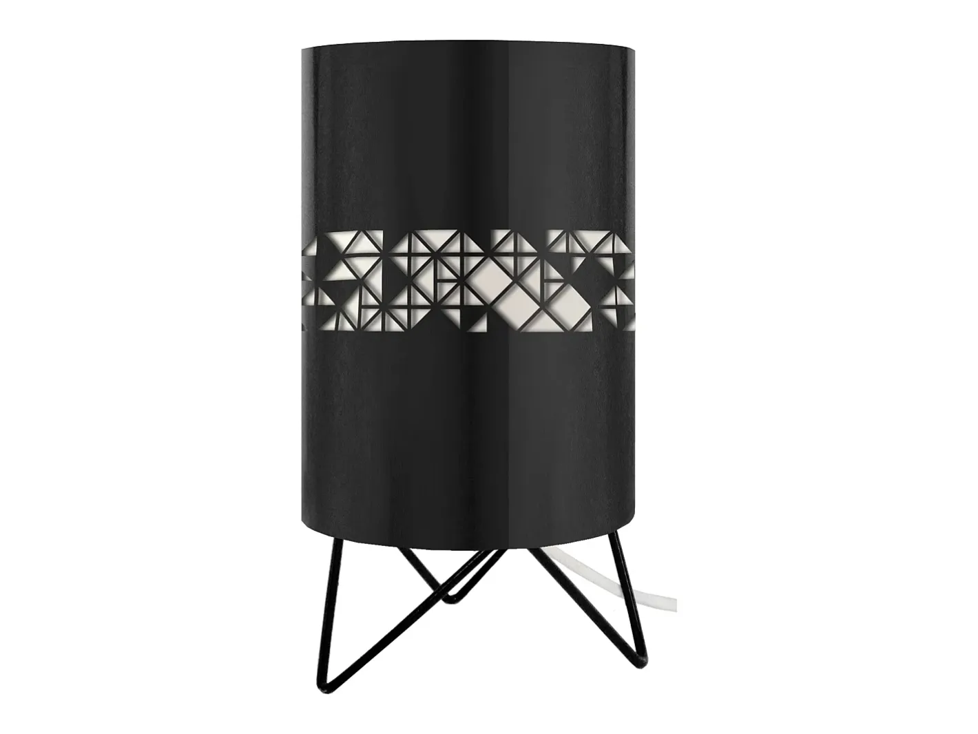 Online TOSEL Lámpara de noche ,metal, ,A27xD16xP16cm Negro
