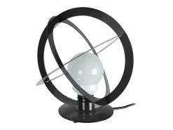 TOSEL Lámpara De Mesa-Lámpara de noche ,metal, ,A29xD28xP28cm Negro