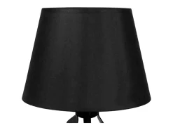 Online TOSEL Lámpara de noche ,metal, , A29xD28xP 28cm Negro