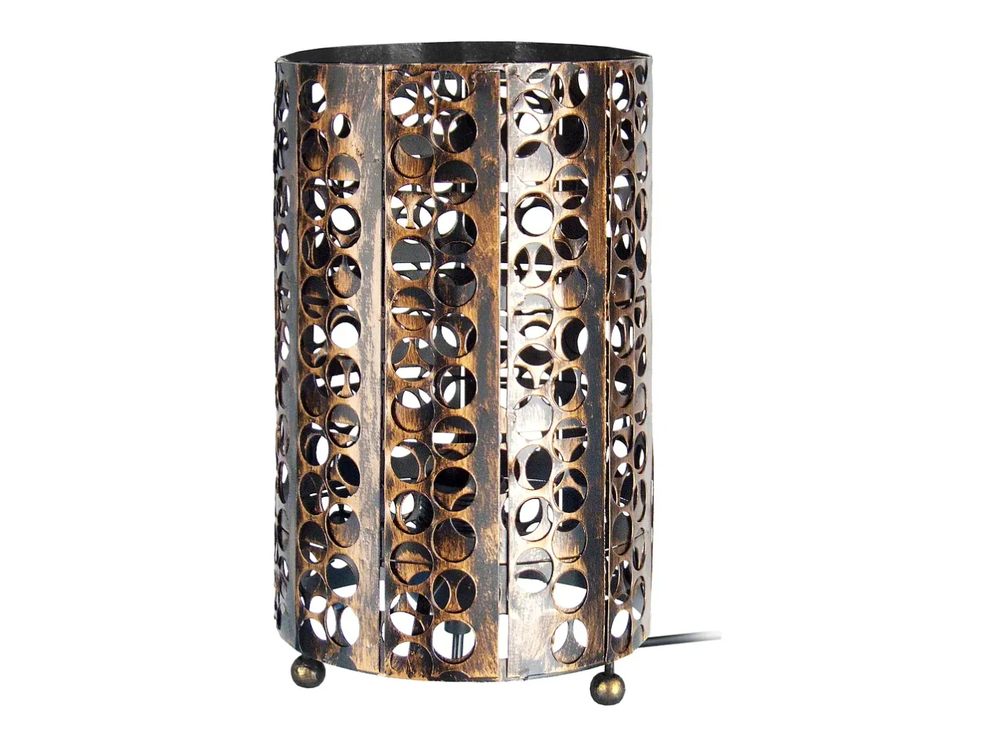 TOSEL Lámpara De Mesa-Lámpara de noche ,metal, ,A29xD16xP16cm Negro
