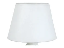 TOSEL Lámpara De Mesa-Lámpara de noche ,metal,, A29xD18xP18cm Blanco