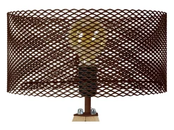 TOSEL Lámpara De Mesa-Lámpara de noche ,metal,natural,A40xD26xP26cm Marru00f3n