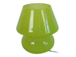 Outlet TOSEL Lámpara de noche ,vidrio,Verde,A16,5xD15,5xP15,5cm Caqui