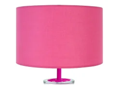 TOSEL Lámpara De Mesa-Lámpara de noche ,vidrio, ,A30xD25xP25cm Rosa