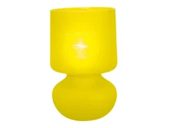 TOSEL Lámpara de noche ,vidrio,Gris , A 24xD14xP14cm Amarillo Sale