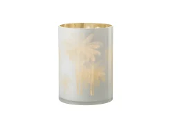 J-Line Lámpara de palmera de vidrio 18x18x24 cm Multicolor Clearance
