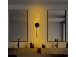 Menzzo Aplique Para Pared-Lámpara de pared - Black Negro