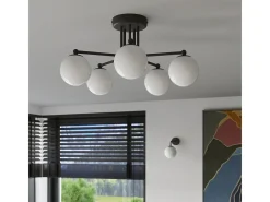 Sollux Lighting Aplique Para Pared-Lámpara De Pared Astral Minimalista De Acero/Vidrio - 1 Fuentes Luminosas - L.10 X A.21 Cm - /Blanco Negro