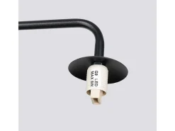 Sollux Lighting Aplique Para Pared-Lámpara De Pared Astral Minimalista De Acero/Vidrio - 1 Fuentes Luminosas - L.10 X A.21 Cm - /Blanco Negro