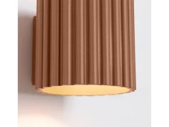 Sollux Lighting Aplique Para Pared-Lámpara De Pared Aura Minimalista De Aluminio - 1 Fuentes Luminosas - L.10 X A.10 Cm - Moca Bronce