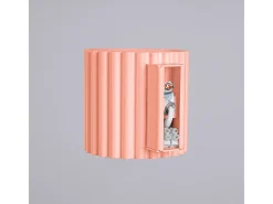 Sollux Lighting Aplique Para Pared-Lámpara De Pared Aura Minimalista De Aluminio - 1 Fuentes Luminosas - L.10 X A.10 Cm - Aterciopelado Rosa