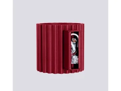 Sollux Lighting Lámpara De Pared Aura Minimalista De Aluminio - 1 Fuentes Luminosas - L.10 X A.10 Cm - Borgoña Rojo Discount