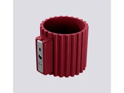 Sollux Lighting Lámpara De Pared Aura Minimalista De Aluminio - 1 Fuentes Luminosas - L.10 X A.10 Cm - Borgoña Rojo Discount