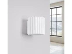 Sollux Lighting Lámpara De Pared Aura Minimalista De Aluminio - 1 Fuentes Luminosas - L.10 X A.10 Cm - Blanco Outlet