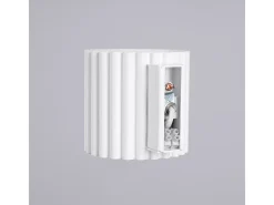 Sollux Lighting Lámpara De Pared Aura Minimalista De Aluminio - 1 Fuentes Luminosas - L.10 X A.10 Cm - Blanco Outlet