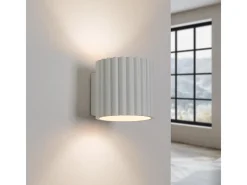 Sollux Lighting Lámpara De Pared Aura Minimalista De Aluminio - 1 Fuentes Luminosas - L.10 X A.10 Cm - Blanco Outlet