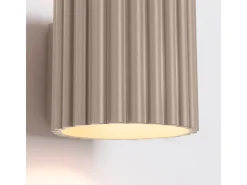 Sollux Lighting Aplique Para Pared-Lámpara De Pared Aura Minimalista De Aluminio - 1 Fuentes Luminosas - L.10 X A.10 Cm - Pardo Gris