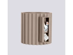 Sollux Lighting Aplique Para Pared-Lámpara De Pared Aura Minimalista De Aluminio - 1 Fuentes Luminosas - L.10 X A.10 Cm - Pardo Gris