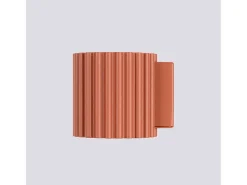 Clearance Sollux Lighting Lámpara De Pared Aura Minimalista De Aluminio - 1 Fuentes Luminosas - L.10 X A.10 Cm - Ocre Rojo