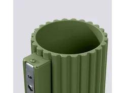 Sollux Lighting Lámpara De Pared Aura Minimalista De Aluminio - 1 Fuentes Luminosas - L.10 X A.10 Cm - Oliva Verde