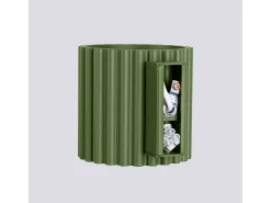 Sollux Lighting Lámpara De Pared Aura Minimalista De Aluminio - 1 Fuentes Luminosas - L.10 X A.10 Cm - Oliva Verde