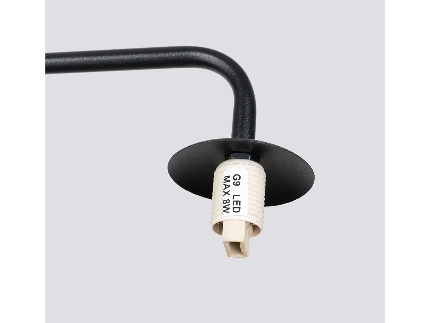 Sollux Lighting Aplique Para Pared-Lámpara de pared Bealy minimalista de acero/vidrio - 1 fuentes luminosas 3000K - L.10 x A.21 cm - /blanco Negro